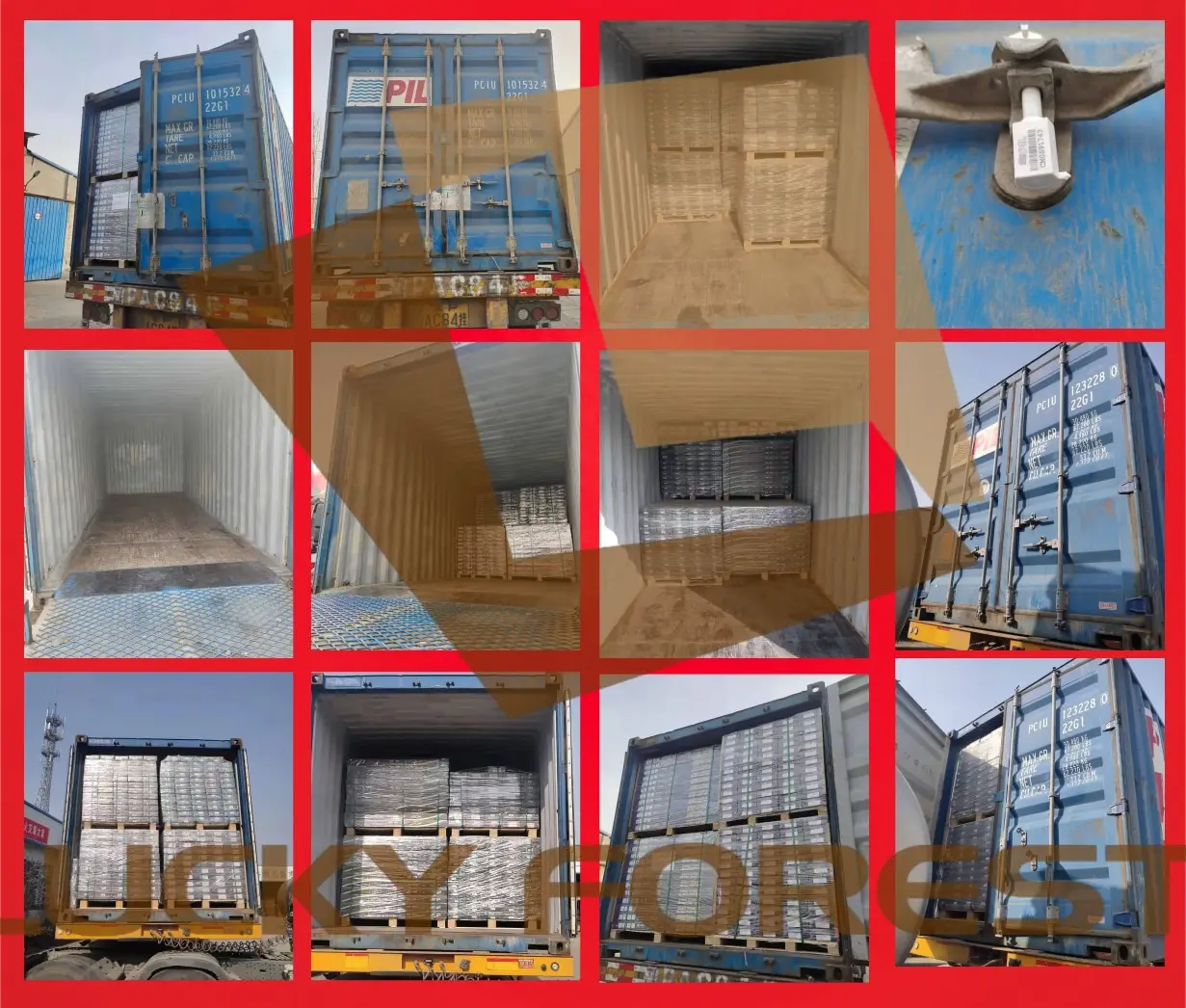 Laminate flooring containers to Uruguay and Saudi Arabia