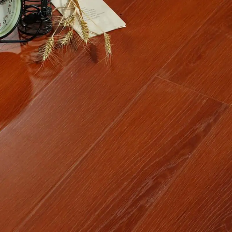 Stable quality laminate flooring high gloss shine grey oak white dark cherry polish b&q	