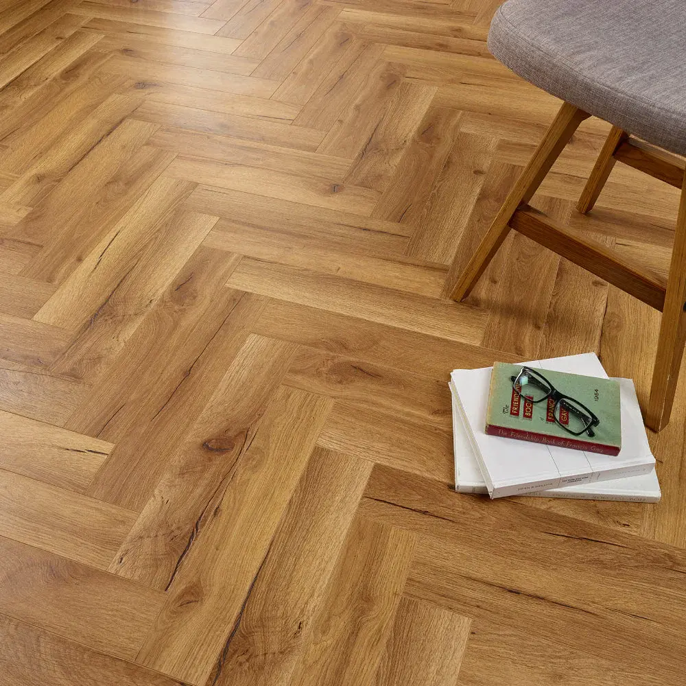 Good quality mport Oak cheap laminate flooring 10mm v groove beech oak dark grey